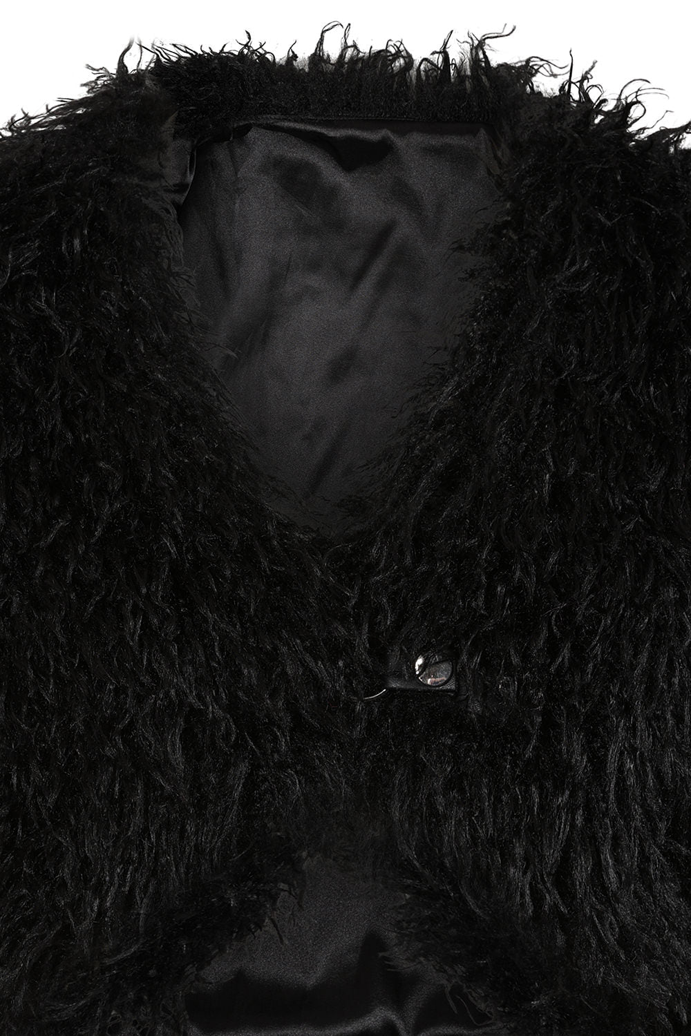 Banned Zafira Jacket styled with high-waisted trousers, illustrating its versatile cropped design and gothic appeal, perfect for evening wear or alternative events.