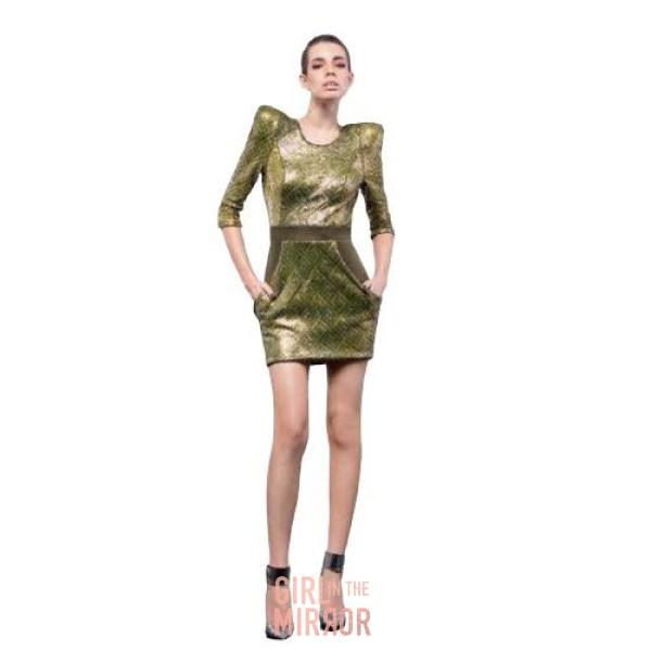 Luxurious Zhivago Citron Semi Backless Minidress featuring elegant sequin embellishments and sophisticated mesh panels, designed for a chic and fashionable look, perfect for special occasions.